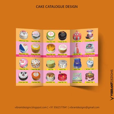 cake catalogue design-for home made cakes-Thrissur, we design your business #brochure #menu #catalogue Please call 9562577841. #cakecatalogue #menucard #graphicdesignthrissur #vibrantdezigns #flyerdesign #logodesigns #pamphletdesign #logo #graphicdesign #businessowner #cakedecorating #homemadecake #homecake Cake Catalogue Design, Cake Catalogue, Menu Card Design, Catalogue Design, Pamphlet Design, Menu Card, Catalog Design, Trifold Brochure, Lemon Cake