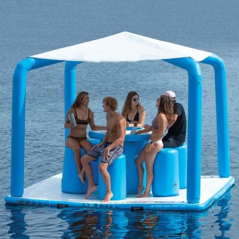 Inflatable Water Platform Water Sports Inflated Platform With Tent Cabana Loung - Buy Inflatable Family Platform Inflatable Floating Work Platform,Swim Platform Inflatables Inflatable Platform 400 X 200,Inflatable Boat Dock Platform Inflatable Platform Swim Guetio Brand Product on Alibaba.com Water Platform, Inflatable Island, Lake Toys, Cool Pool Floats, Lake Fun, Work Platform, Floating Dock, Inflatable Boat, Pool Floats