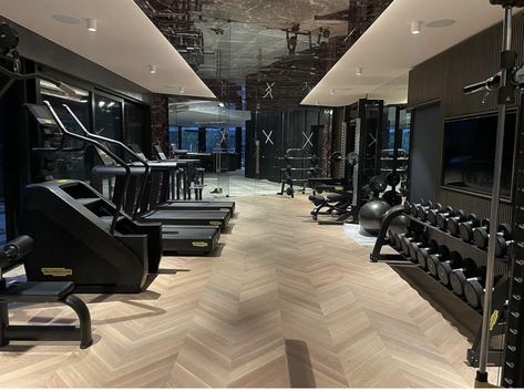 Mansion Home Gym, Home Gym Large, Dream Luxury House, The Lord Prayer, Beautiful Kingdom, Basement Home Gym, Lord Prayer, Luxury Stairs, Future Mansion