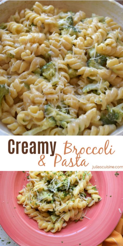 Side Pasta, Pasta With Broccoli, Kid Friendly Meals Dinner, Creamy Broccoli, Easy Pasta Dinner, Dinner Recipes For Family, Parmesan Pasta, Health Dinner Recipes, Easy Pasta Recipes