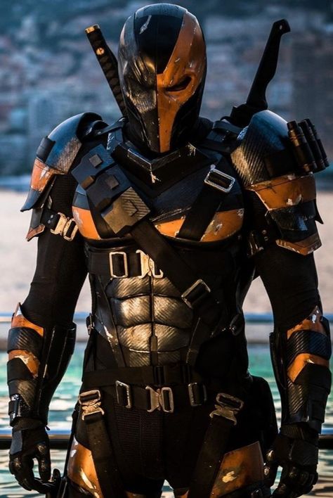 Deathstroke Justice League, Deathstroke Comics, Deathstroke Cosplay, Dc Deathstroke, Zack Snyder Justice League, Deathstroke The Terminator, Manu Bennett, Batman Armor, Avan Jogia