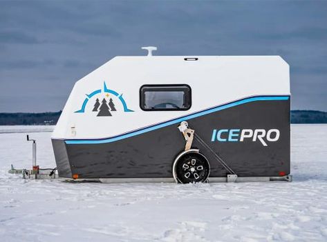 IcePro Trailer: A game-changer for ice fishing enthusiasts Roof Top Campers, Off Road Trailer, All Terrain Tyres, Off Road Adventure, Roof Top, Ice Fishing, Camping Trailer, Solar Powered, Game Changer