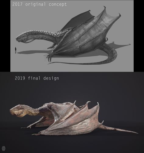 ArtStation - Dragon... Old concept (personal project), Marcus Whinney Artstation Dragon, Arnold Render, Old Dragon, Strange Animals, Medieval Dragon, Legendary Dragons, Science Fiction Illustration, Fantasy Beasts, Fantasy Castle