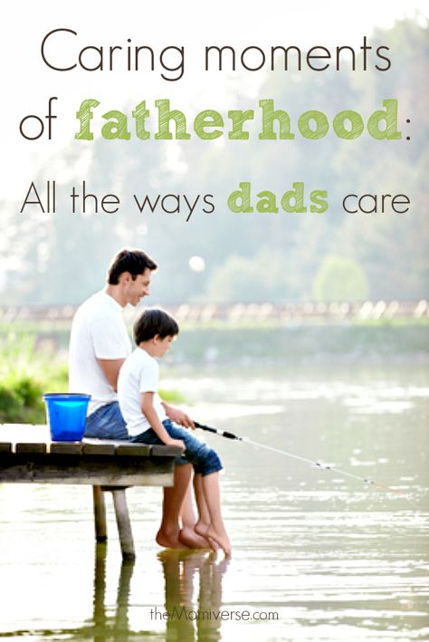 Caring moments of fatherhood: All the ways dads care | #Video by Dove Men+Care | The Momiverse | #RealDadMoments #ModernDads #FathersDay #dads #fatherhood Father Son Fishing, Emotional Images, Father Love Quotes, Father Son Quotes, Fun Summer Activities, Son Quotes, Fishing Quotes, Fathers Day Quotes, Father Quotes