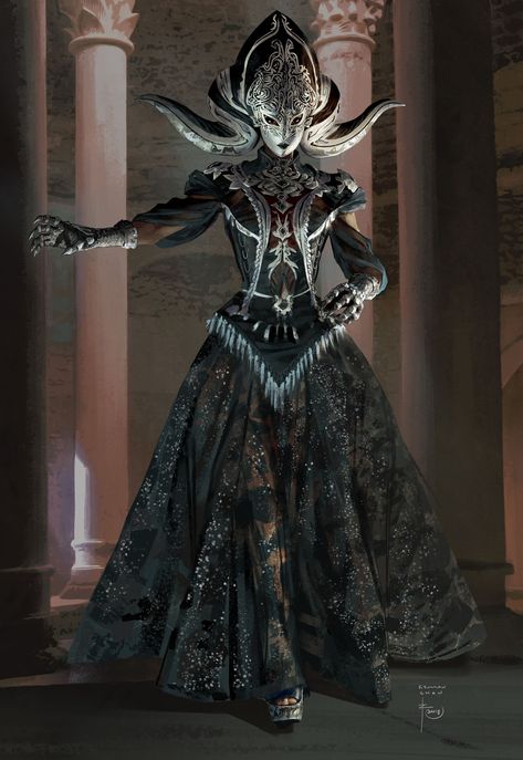 ArtStation - War Dragons Selects - Masquerade Queen v1-3, Kinman Chan Monster Masquerade Ball, Moon Masquerade Mask, Dragon Masquerade Mask, Mascarade Outfit, Masquerade Suit, Masquerade Inspiration, Fantasy Masquerade, Steampunk Character Design, Masquerade Ball Outfit