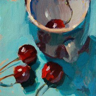 cherries Cathleen Rehfeld, Image Halloween, Coffee Cup Art, Daily Painters, Image Nature, Live Painting, Cup Art, Fruit Painting, Art Still Life