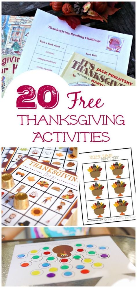 Kids will love these free printable games & activities for Thanksgiving -- enjoy them before the holiday or as a dinner activity at the kids table! Free Thanksgiving Games, Thanksgiving History, Thanksgiving Games For Kids, Thanksgiving School, Free Thanksgiving Printables, Free Games For Kids, Thanksgiving Activities For Kids, Thanksgiving Preschool, Printables For Kids