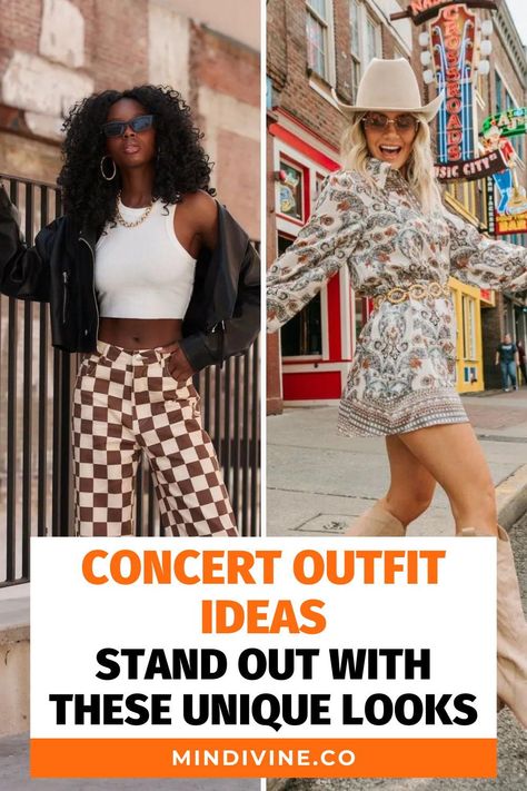 Steal the spotlight with these concert outfit ideas. Whether you're attending a rapper's concert or a country music festival, these looks are perfect for making a style statement. Dare to be different and stand out at every show. Rap Concert Outfit Plus Size, Rap Concert Outfit Winter, Rap Concert Outfit Ideas, Concert Outfit Plus Size, Rap Concert Outfit, Concert Outfit Men, Concert Dress, Concert Look, Concert Outfit Winter