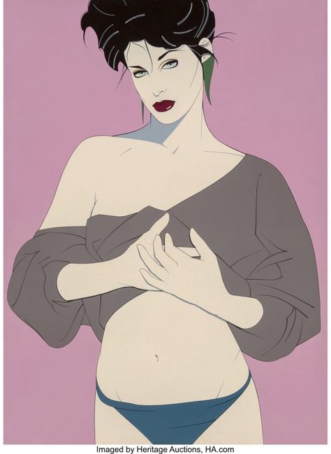 Heritage Auctions' Illustration Art Event Features Iconic Works of Patrick Nagel - Arts & Collections Illustrations Of Women, Patrick Nagel, Art Event, Acrylic On Canvas, On Tumblr, Illustration Art, Auction, Tumblr, Canvas