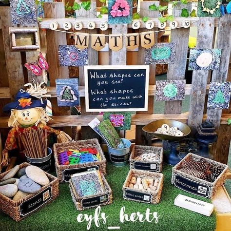 Creative Area Eyfs, Outdoor Classroom Activities, Curiosity Approach Eyfs, Eyfs Outdoor Area, Maths Eyfs, Early Learning Environments, Early Years Maths, Curiosity Approach, Preschool Garden