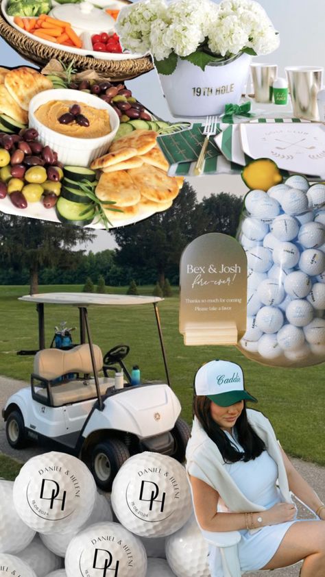 Golf girl aesthetic, bachelorette theme, bridal shower theme, wedding welcome party, Augusta themed party, Masters themed party Masters Themed Party, Golf Girl Aesthetic, Aesthetic Bachelorette, Golf Wedding Theme, Wedding Welcome Party, Golf Girl, Bachelorette Theme, Golf Wedding, Welcome Party