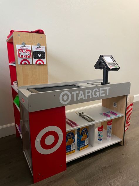 Target Checkout, Target Office Decor, Target Play Store, Play Target Store, Target Grocery Cart For Kids, Kids Play Target Store, Play Grocery Store Target, Kids Market Stand, Melissa And Doug Target Store