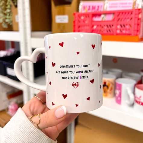 Monday reminder 💌 Monday Reminder, Valentine Collection, Cute Coffee Cups, You Deserve Better, Custom Ideas, Diy Pottery, Sublimation Mugs, August 19, Home Lifestyle