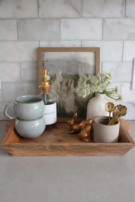 Spring coffee bar #spring #springcoffeebar #coffeebar #decor #homedecor  #LTKhome #LTKSeasonal #LTKSpringSale Spring Coffee Bar Ideas, Easter Coffee Bar Decor, Coffee Bar Countertop Ideas, Spring Coffee Bar, Coffee Station Ideas Countertop, Coffee Bar Kitchen, Spring Kitchen Decor, Counter Ideas, Diy Coffee Station