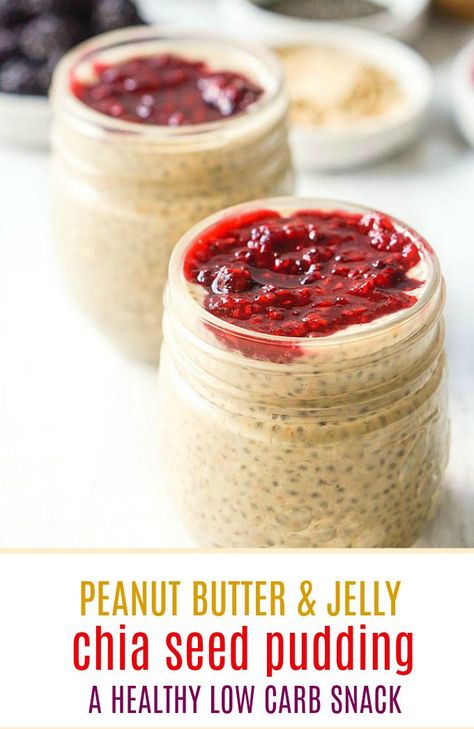 Peanut Butter Chia Pudding, Chia Pudding Recipes Healthy, Making Peanut Butter, Butter Powder, Healthy Low Carb Snacks, Chia Seed Recipes Pudding, Chia Recipe, Low Carb Peanut Butter, Chia Seed Recipes