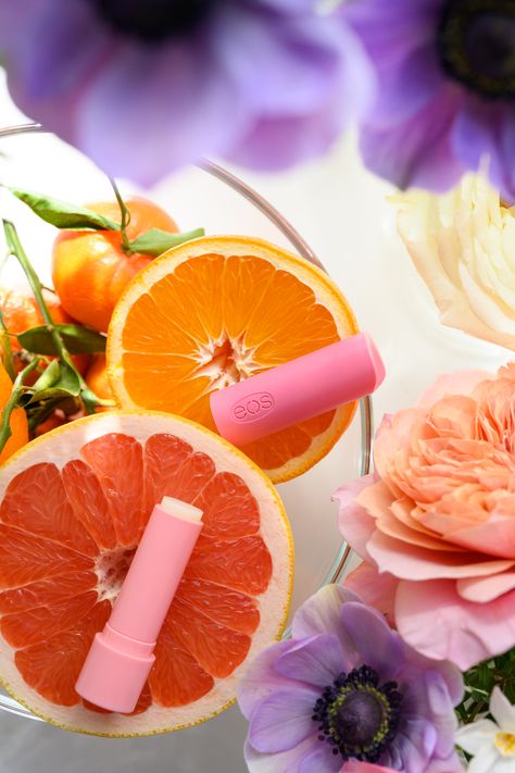 Chapstick Product Photography, Lip Balm Stick, Grapefruit, Body Lotion, Lip Balm, Lotion, The Balm, Lips, Fruit