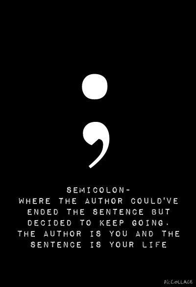 Tattoo Symbols, Semicolon Tattoo, Tiny Tattoo, Tattoo Meaning, Mental Disorders, Tattoos Designs, Symbolic Tattoos, Meaningful Tattoos, Thigh Tattoo