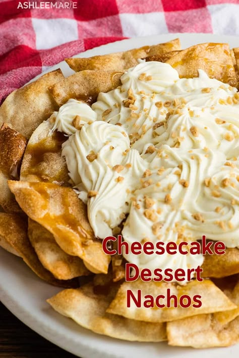 Deserts For Taco Night, Nacho Table Party Ideas, Desert Nachos, Table Nachos, Nacho Pie, Cheesecake Nachos, Nacho Table, Dessert Nachos Recipe, Dessert Nachos