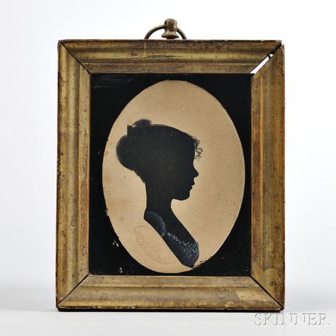 Hollow-cut Silhouette of a Young Girl Floor Cloth, Vintage Silhouette, Silhouette Portrait, Vintage Objects, Silhouette Art, Creative Crafts, Oil Pastel, Art Blog, Paper Art