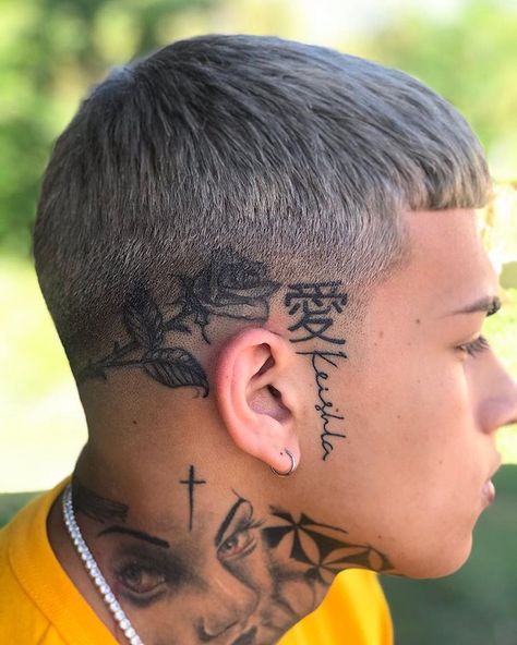 BRYAN SCOTT on Instagram: “💛” Hair Tattoo Designs, Scalp Tattoo, Fade Haircut Styles, Low Fade Haircut, Crop Haircut, Men Hair Color, Faded Hair, Men Haircut Styles, Hair Tattoos