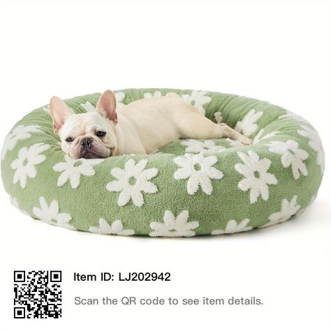 Dog Packing List, Donut Bed, Modern Beds, Dog Beds For Small Dogs, Indoor Cats, Cat Beds, Green Bedding, Indoor Cat, Modern Bed