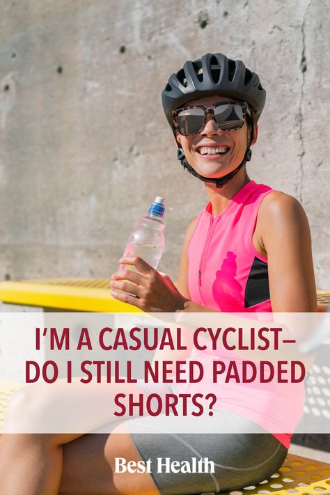 Even if you're just a casual cyclist, investing in a pair of padded bike shorts is well worth it to add an extra bit of comfort to your ride. #cycling #biking #paddedshorts #bicycle #bike #bikeshorts #style #womenshealth Biking Shorts, Padded Shorts, Bicycle Women, Bicycle Bike, Bike Shorts, Womens Health, Worth It, Oakley Sunglasses, Cycling