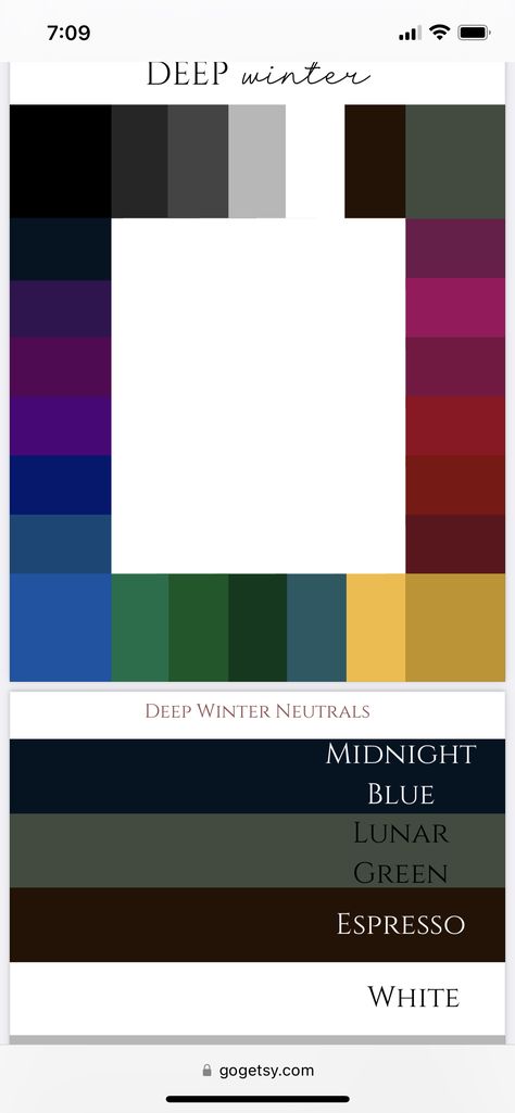 Cool Winter Tone Outfits, Deep Winter Worst Colors, Deep Winter Dark Academia, Winter Pallete Outfits, Deep Winter Colour Palette Outfits, Deep Winter Outfits Color Palettes, Deep Winter Jewel Tones, Deep Winter Pallet Outfits, True Deep Color Palette