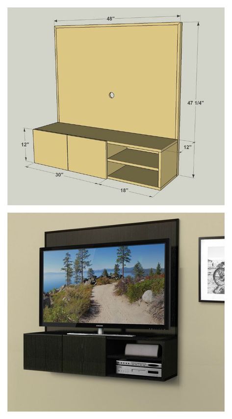 Diy Tv Wall, Tv Wall Mount Ideas, Wall Mount Entertainment Center, Mesa Tv, Television Wall, Gaming Center, Modern Tv Wall, Aquarium Stand, Diy Tv Stand