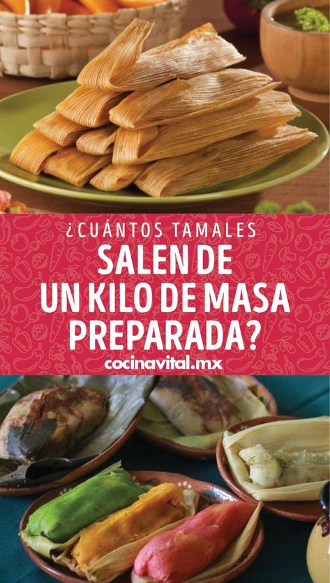 Además, te presentamos la forma más rápida y sencilla de preparar masa para tamales. Checa cuántos tamales salen de un kilo de masa preparada. Masa For Tamales, Mexican Tamales, Homemade Tamales, Easy School Lunches, Mexican Food Recipes Authentic, School Lunch, Air Fryer Recipes, Deep Fried, Cooking Tips