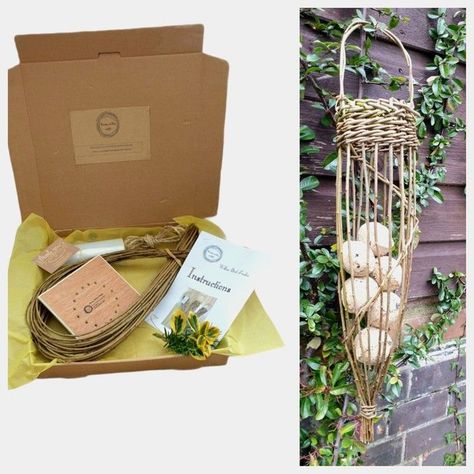 While this kit is technically a basket, it’s a basket with a difference – one for feeding birds with! This lovely kit is again made from wonderful willow and is perfect for using with fat balls (essential for helping our feathered friends through winter). It would make a fantastic gift for anyone who’s a fan of both nature and natural materials. Different Types Of Birds, Bird Feeder Craft, Kids Baskets, Display Basket, Willow Weaving, Types Of Birds, Christmas Craft Kit, Weaving Kit, Pine Needle Baskets