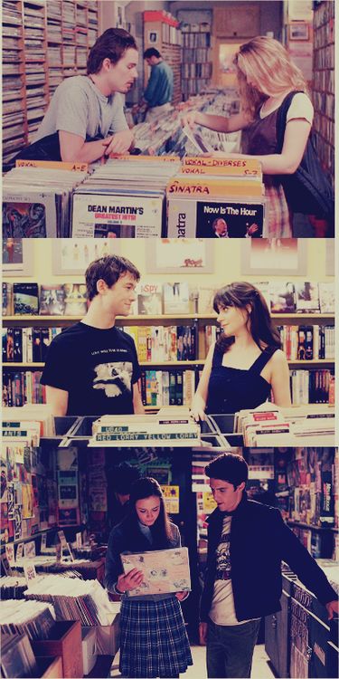 "And if you ever get lonely, just go to the record store and visit your friends." Jess And Rory Record Store, Record Store Date Aesthetic, Couple In Record Store, Record Store Date, Record Store Photoshoot, Record Store Aesthetic, Vinyl Record Wedding, Vintage Record Store, Cd Store