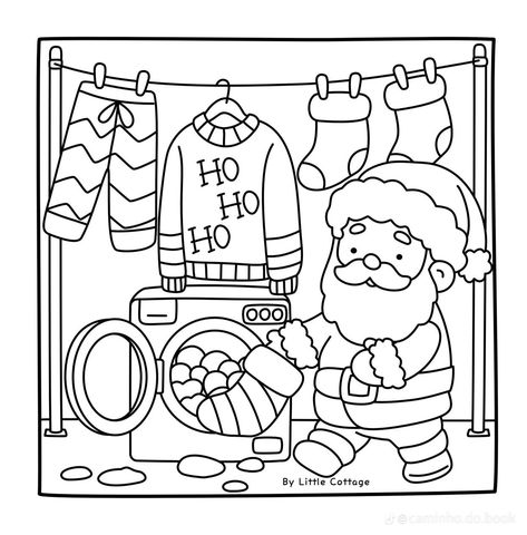 Cozy Friends Christmas Coloring Book, Easy Coloring Pages Christmas, Aesthetic Christmas Coloring Pages, Christmas Themed Drawings, Winter Colouring Pages, Weird Coloring Pages, December Coloring Pages, Cozy Coloring Pages, Cute Christmas Coloring Pages