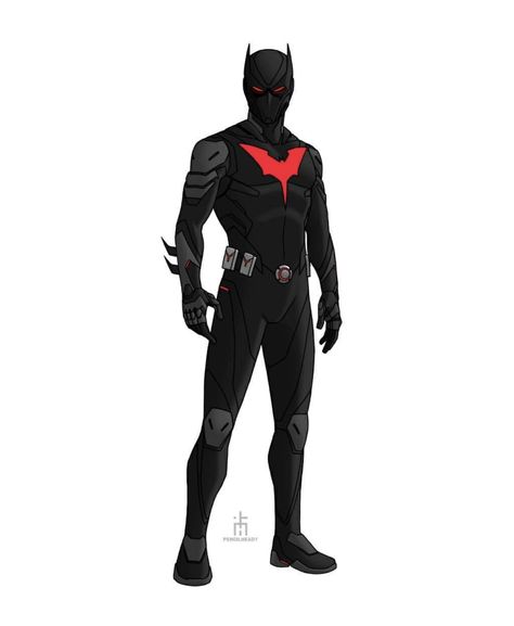 Batman Beyond Suit Concept, Batman Beyond Suit Redesign, Batman Beyond Redesign, Batman Inspired Outfit, Batman Beyond Suit, Batman Oc, Batman Gotham Knight, Batman Redesign, Batman Suit