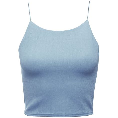 Womens Ladies Bralet Crop Strappy Cami Sleeveless Camisole Stretch... ❤ liked on Polyvore featuring tops, bralette crop top, sleeveless crop top, blue crop top, strappy crop top and spaghetti-strap tank tops Strappy Shirt, Chica Punk, Blue Cami, Bralet Tops, Shirts Crop, Strappy Crop Top, Cropped Camisole, Strap Crop Top, Strappy Tank Tops