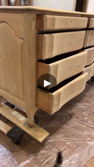 8K views · 99 reactions | This is one amazing vintage French Provincial oak triple dresser! After stripping and sanding, I applied a wash of @sherwinwilliams Grecian Ivory, a coat of Farmhouse stain from @roveanddwell and finally coats of @minwaxusa Polycrylic in Clear Ultra Flat. I had to recruit my sons to come help move this one into the shop because it’s so heavy! But, it’s there and available! You can find the details in my Currently Available album on my Facebook page.#vintagefrenchprovincial #frenchfurniture #vintageoak #lightoak #modernvintage #vintagestyle #moderncottage #modernfarmhouse | Deer Run Vintage Company | Mitski · My Love Mine All Mine French Provincial Dresser Makeover, Triple Dresser, French Provincial Dresser, Deer Running, Bedroom Redo, Bedroom Images, My Sons, Modern Cottage, French Furniture