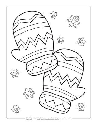 Winter Coloring Pages - itsybitsyfun.com Winter Coloring Pages Preschool, Mittens Coloring Pages, Preschool Winter Coloring Pages, Mitten Coloring Page, Kids Winter Coloring Pages, Free Winter Coloring Pages For Kids, January Coloring Pages For Kids, Snowflake Coloring Pages Free Printable, Winter Color Pages