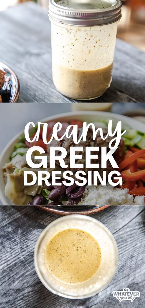 Creamy Greek Salad Dressing Best Creamy Greek Salad Dressing, Creamy Greek Salad Dressing Recipe, Sweet Greek Salad Dressing, How To Make Greek Salad Dressing, Creamy Mediterranean Salad Dressing, Yogurt Based Dressing, Creamy Feta Dressing, Healthy Creamy Dressing, Greek Salad Recipe Dressing