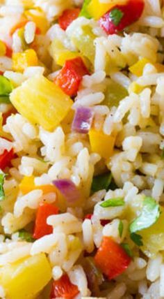 Caribbean Side Dishes Veggies, Carribean Sides, Carribean Vegetable Recipes, Caribbean Rice Recipes, Summer Rice Dishes, Caribbean Vegetables Side Dishes, Christmas Rice Recipes, Tropical Rice Recipes, Carribean Rice Recipes