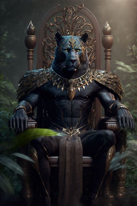 Tabaxi Black Panther, Panther Art, Black Panther Art, Humanoid Creatures, Fantasy Beasts, Trending Pins, Cat Character, Cool Wallpapers Cartoon, المملكة العربية السعودية