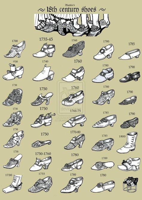 18th Century Shoes, Century Shoes, Fashion Infographic, Historical Shoes, Regency Era Fashion, Best Hiking Shoes, Diy Doll Miniatures, Favorite Paint Colors, Historical Fashion