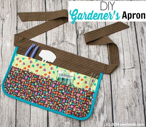 Sew Can Do: How To Make A Multi-Pocket Gardening Apron Apron Pattern Free, Diy Sewing Gifts, Diy Gifts For Friends, An Apron, Gardening Apron, Sewing Tutorials Free, Sewing Aprons, Aprons Patterns, Baby Diy