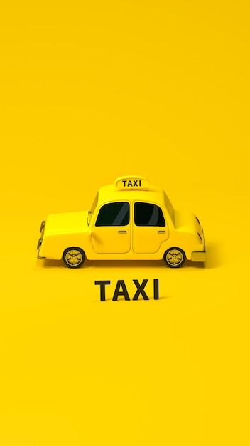 Photo mini 3d taxi mini car with yellow ... | Premium Photo #Freepik #photo #sedan-car #taxi-cab #3d-car #taxi-car Taxi Wallpaper, Taxi Photography, Taxi Logo Design Creative, Taxi Pictures, Taxi Inside, New York Taxi Wallpaper, Taxi Car, Basketball Workouts, Taxi Cab