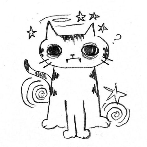 Animal Oc, Meow Art, Hello Cat, Cat Doodle, Kitty Meow, Wow Art, Mini Drawings, Doodle Sketch, Book Art Drawings