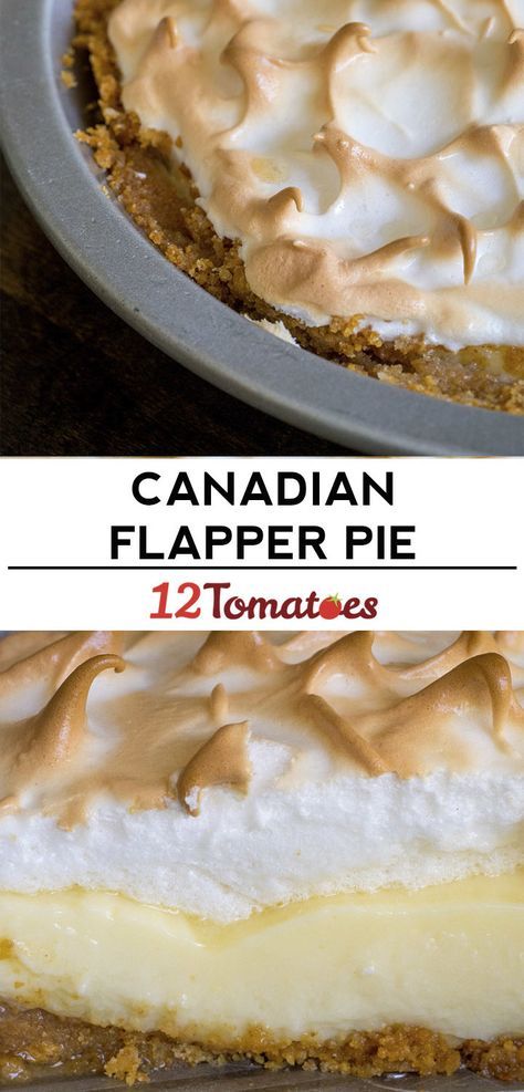 Canadian Flapper Pie Graham Pie, Flapper Pie, Canadian Recipes, Cracker Pie, Pie Pie, Sweet Pies, Cream Pies, Sugar Pie, Pie Crusts