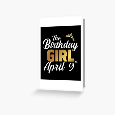 Get my art printed on awesome products. Support me at Redbubble #RBandME: https://www.redbubble.com/i/greeting-card/April-Girl-Birthday-9th-by-dznbx/74161795.5MT14?asc=u March 13 Birthday, February Birthday Quotes, Happy Birthday April, Happy Birthday 23, Happy Birthday 22, 21st Birthday Quotes, March Birthday Gifts, Birthday Wishes For Friend, March Birthday