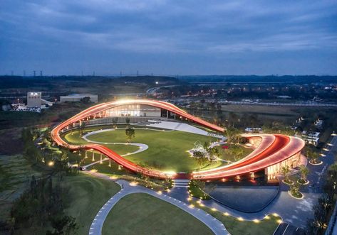 Museum Reception, Concrete Interiors, Landform, Jogging Track, Sport Park, Harbin, Iconic Buildings, Roof Detail, Chongqing