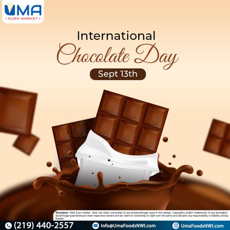 Happy International Chocolate Day! May your day be as sweet and delightful as the finest chocolates from #UMAEuroMarket. #internationalchocolateday #chocolate #chocolateday #chocolatelovers #happychocolateday #chocolates #chocolatedaygift #sweettooth #chocolateaddict #chocoholic #chocolatedessert #europeangrocerystore #europeangroceries International Chocolate Day, Happy Chocolate Day, Chocolate Day, Fine Chocolate, Chocolate Desserts, Chocolate Lovers, Grocery Store, Chocolates, Special Day