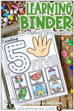 Printable Activities For Toddlers, Preschool Binder, Learning Activities For Toddlers, Learning Activities For Preschoolers, Toddler Curriculum, Preschool Workbooks, Learning Binder, Learn Numbers, Numbers Counting