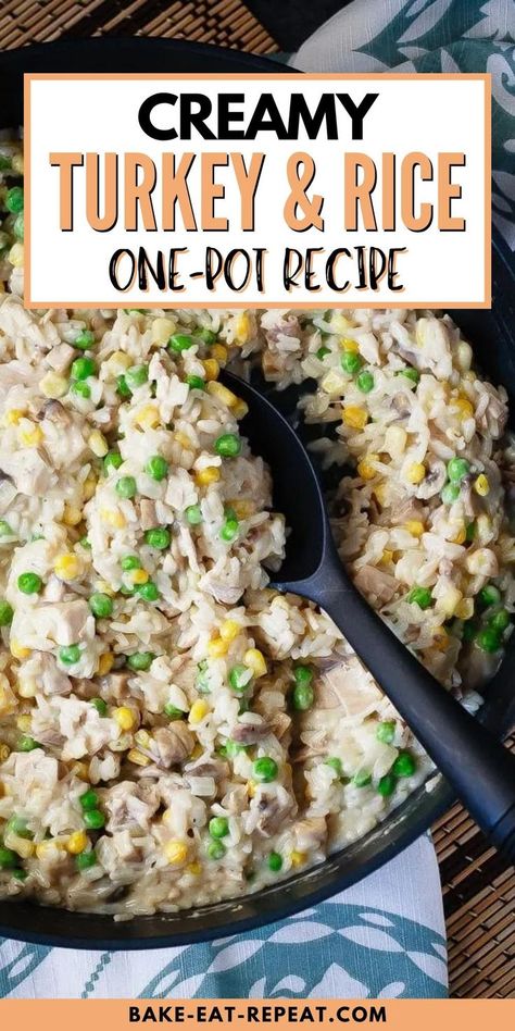 Turkey Casserole Recipes Leftover, Turkey And Rice, Leftover Rice Recipes, Turkey Casserole Recipe, Turkey Rice, Turkey Casserole, Easy Rice Recipes, Rice Dinner, Leftover Turkey Recipes