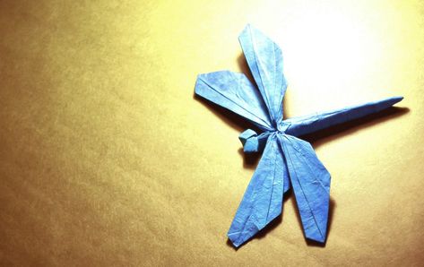 Simple Dragonfly, Lokta Paper, Origami Art, Paper Projects, Paper Crafting, Paper Art, Origami, Projects To Try, Arts And Crafts